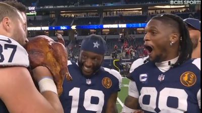 CeeDee Lamb Couldn't Believe How Cowboys TE Manhandled the Thanksgiving Turkey