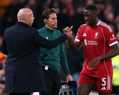 ‘I don’t even have five defenders’: Slot rules out tactical shift to halt Liverpool’s slide