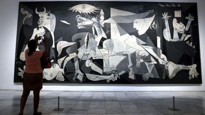 German president visits Spanish town of Guernica, hit by Nazi bombs in 1937