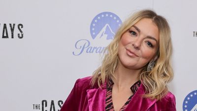 Looking for the best alternative to a party dress? Sheridan Smith's velvet blazer and trousers is all the inspiration you'll need