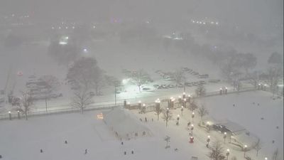 Northwestern-Illinois Clash Turned Into a Winter Wonderland