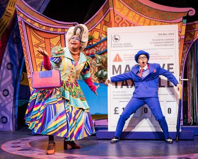 Mama Goose review – boisterous satirical panto is a carnival of colour and style