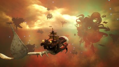 This pirate-themed FPS just got an enormous update that lets you sail a 'living ship'—a hybrid of wooden hull and space whale that's called Abby and is utterly horrifying