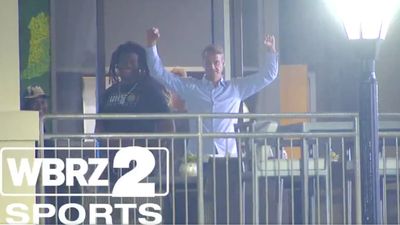 Triumphant Lane Kiffin Shows Off LSU’s Top Recruit for Chanting Fans