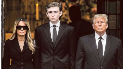 Barron Trump Towers Over Donald: His Outrageous 6ft 9in Height Goes Viral Again