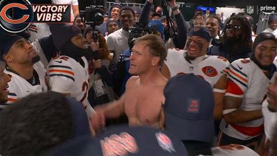 Ben Johnson Reacts to Viral Clip of His Shirtless Postgame Speech to Bears