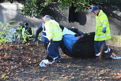 Tent encampment outside Grade I listed property owned by the Duke of Wellington is dismantled