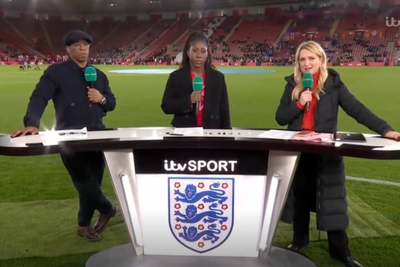 Laura Woods replaced by stand-in after collapsing during live ITV football broadcast
