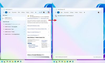 How to stop internet results in Search for Windows 11 — get rid of Bing suggestions for a clean, simplified experience