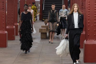 Chanel's new showman stages an ode to NYC with star-packed runway show on a real subway platform