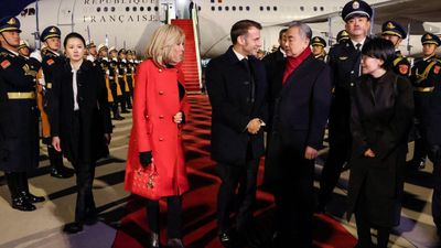 Macron begins China visit as Europe faces trade and security tensions