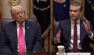 'SSecretary Of War': Typo at Trump Meeting Spurs 'Nazi Connection' Accusations