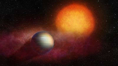 James Webb telescope spots strange 'super-puff' planet frantically chasing its own atmosphere through space