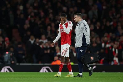 Arsenal handed new defender injury as Cristhian Mosquera forced off against Brentford
