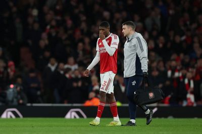 Arsenal’s defensive injury crisis worsens as another centre-back goes down