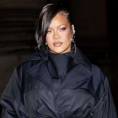 Rihanna Swaps a Chanel Show Outfit for Mary Jane Ugg Slippers and a Five-Figure Louis Vuitton Speedy Bag