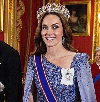 Princess Kate Pulls Off Her Biggest Tiara Surprise Ever in Queen Victoria's Historic Ruby-and-Diamond Circlet and a Dazzling Caped Gown