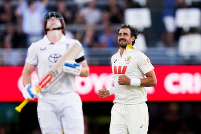 Mitchell Starc continues his mission to wreck England’s Ashes hopes in Brisbane