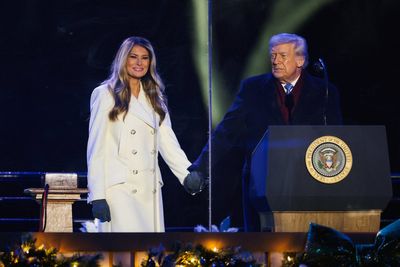 Trump and Melania usher in holiday season with lighting of National Christmas tree