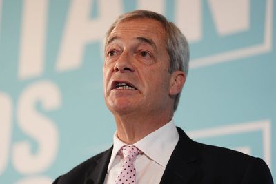 Farage repeatedly shouts ‘Bernard Manning’ at journalists amid racism allegations