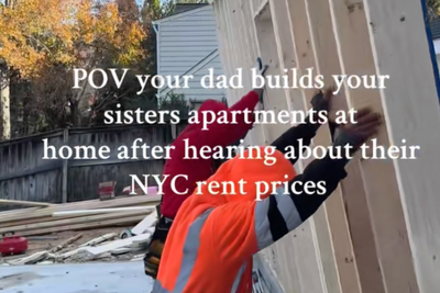 Maryland dad praised after building daughters $200,000 apartments in his own home as NYC rent is too high