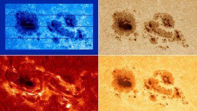 Rare images reveal active sunspots minutes before they unleashed powerful X-flares that caused November 2025's stunning auroras