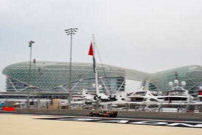 Lando Norris squeezes out Max Verstappen in Abu Dhabi Grand Prix first practice