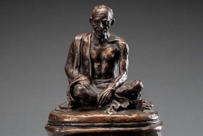 Miniature bronze model of Mahatma Gandhi statue could fetch thousands at auction