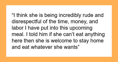 Picky-Eater Woman Suggests Bringing Own Food To Her Son’s Thanksgiving, DIL Wants To Uninvite Her