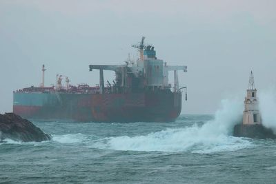 Sanctioned oil tanker is stranded off Bulgaria's Black Sea coast after suspected Ukrainian strike