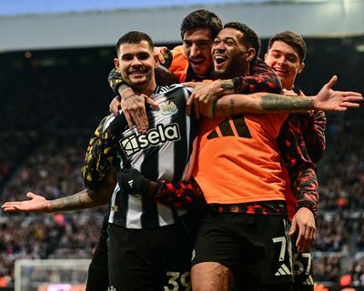 Guimarães scores from corner before Newcastle cling on against 10-man Burnley