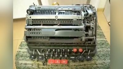 1950s mechanical calculator crumbles in the face of divide-by-zero conundrum — relic spins its gears uncontrollably in 'chaotic loop' of endless motion
