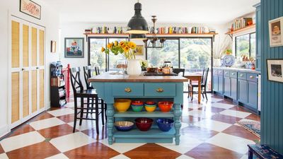Put Down the Checkerboard Tiles – All the Chicest Decorators I Know Are Painting This Classic Pattern Onto Their Wooden Kitchen Floors Instead