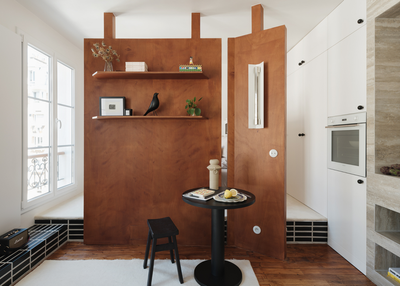 This Tiny Parisian Apartment Uses Every Trick in the Book to Make Small Space Living Work — While Providing a Masterclass in Characterful Minimalism