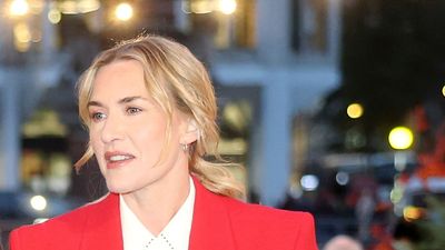 Move over sequins, Kate Winslet's scarlet co-ord for Together at Christmas proves simple styling can still feel magical