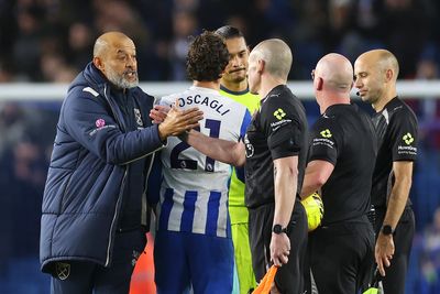 'Hard to take': Nuno Espirito Santo fumes at late Brighton equaliser as West Ham denied vital win