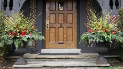Professional Designers Share Insider Secrets for Styling a Festive Porch if Your Winters Are Too Cold for Potted Plants