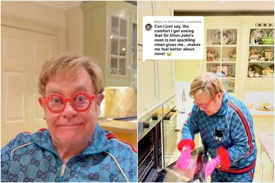 Indignant Elton John responds to fans who claimed to spot issue with his kitchen