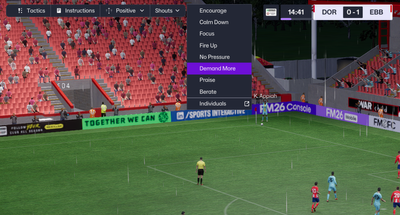 Understanding Shouts in FM26 and How They Affect Your Team