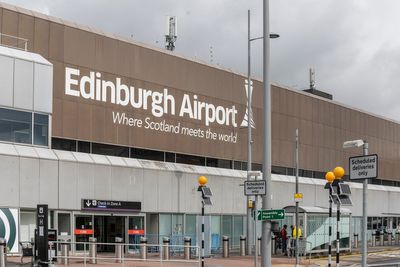 Edinburgh airport suspends all flights after emergency landing shuts runway