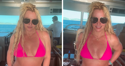 Britney Spears Stuns In Boat Video Removing Pink Bikini Top As Fan Concern Grows