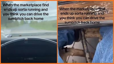 Man purchases car on Facebook Marketplace and thinks he can drive it home, but what’s missing from the floorboard is alarming