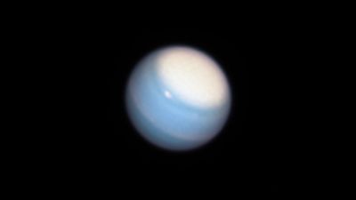 Uranus's small moons are dark, red, and water-poor