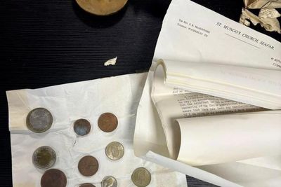 Time capsule found in rubble of landmark church following ‘deliberate’ fire