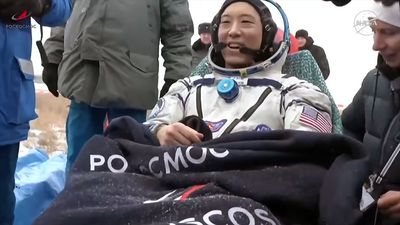 Russian Soyuz capsule lands on Earth to return crew of 3 home after months on International Space Station (video)