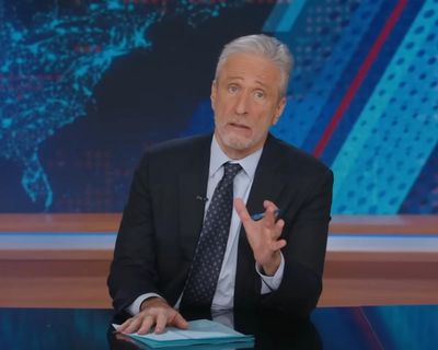 Jon Stewart on Fifa’s peace prize: ‘An entirely fictitious golden butt plug’