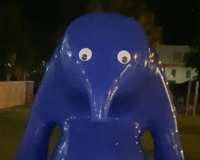 A vision splendid or eyesore? South Australian court to rule on ‘Blue Blob’ sculpture vandalism charge