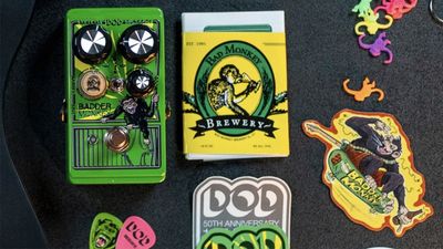 DOD reimagines a Gary Moore overdrive favourite as the Badder Monkey – think the DigiTech Green Monkey, only badder, and with a wooden 360º barrel dial