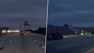 Plane Makes Emergency Landing, Crashes into Car on Busy Florida Highway