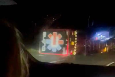 Travel chaos as lorries overturn during Storm Bram